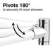 Utility-Sink.com 36 in. to 61 in. Curved Shower Rod (Chrome Finish) - Product Image 8