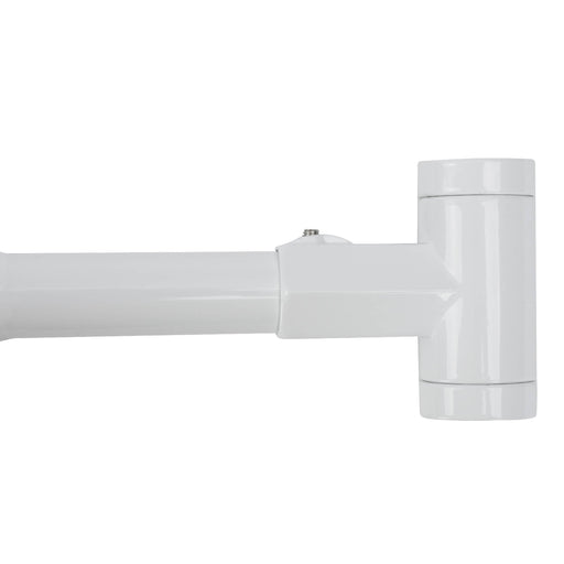 Utility-Sink.com 36 in. to 61 in. Curved Shower Rod (White Finish) - Main Product Image