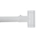 Utility-Sink.com 36 in. to 61 in. Curved Shower Rod (White Finish) - Main Product Image
