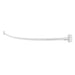 Utility-Sink.com 36 in. to 61 in. Curved Shower Rod (White Finish) - Alternate View