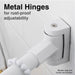 Utility-Sink.com 36 in. to 61 in. Curved Shower Rod (White Finish) - Detail View 3