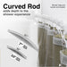 Utility-Sink.com 36 in. to 61 in. Curved Shower Rod (White Finish) - Product Image 6