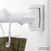 Utility-Sink.com 36 in. to 61 in. Curved Shower Rod (White Finish) - Product Image 7