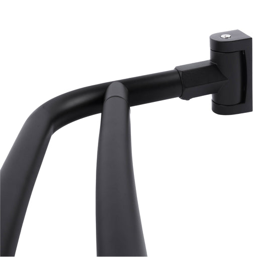 Utility-Sink.com 44 in. to 70 in. Double Curved Shower Rod (Matte Black Finish) - Main Product Image