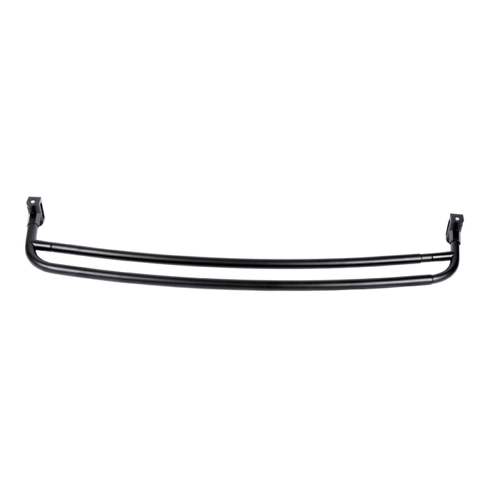Utility-Sink.com 44 in. to 70 in. Double Curved Shower Rod (Matte Black Finish) - Alternate View
