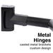 Utility-Sink.com 44 in. to 70 in. Double Curved Shower Rod (Matte Black Finish) - Detail View 3