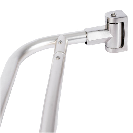 Utility-Sink.com 44 in. to 70 in. Double Curved Shower Rod (Brushed Nickel Finish) - Main Product Image