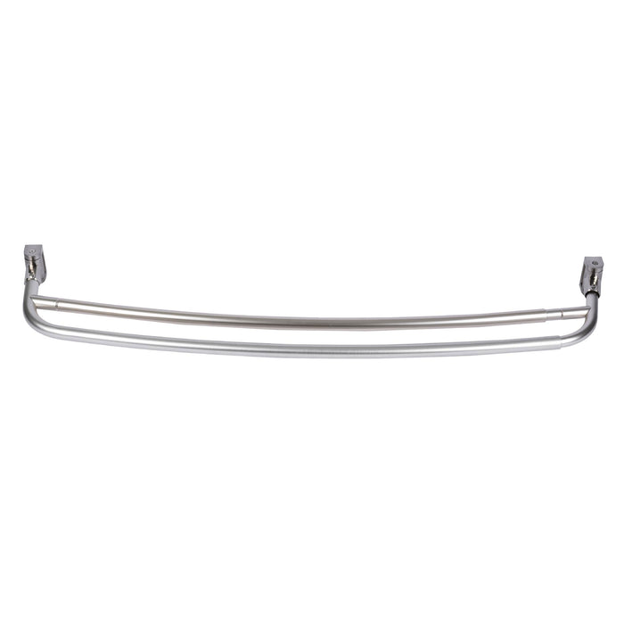 Utility-Sink.com 44 in. to 70 in. Double Curved Shower Rod (Brushed Nickel Finish) - Alternate View