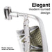Utility-Sink.com 44 in. to 70 in. Double Curved Shower Rod (Brushed Nickel Finish) - Detail View 2