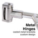 Utility-Sink.com 44 in. to 70 in. Double Curved Shower Rod (Brushed Nickel Finish) - Detail View 3