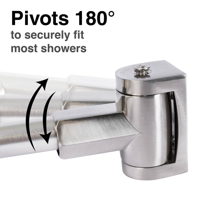 Utility-Sink.com 44 in. to 70 in. Double Curved Shower Rod (Brushed Nickel Finish) - Product Image 8