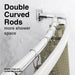 Utility-Sink.com 44 in. to 70 in. Double Curved Shower Rod (Chrome Finish) - Product Image 9