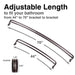 Utility-Sink.com 44 in. to 70 in. Double Curved Shower Rod (Oil-Rubbed Bronze Finish) - Product Image 5