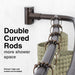 Utility-Sink.com 44 in. to 70 in. Double Curved Shower Rod (Oil-Rubbed Bronze Finish) - Product Image 9