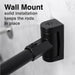 Utility-Sink.com 36 in. to 61 in. Curved Shower Rod (Black Finish) - Product Image 11