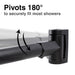 Utility-Sink.com 36 in. to 61 in. Curved Shower Rod (Black Finish) - Product Image 8