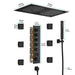 16"x28" Matera Digital Rainfall Bluetooth LED Shower System By Cascada Showers - Product Image 5