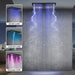 16"x28" Matera Digital Rainfall Bluetooth LED Shower System By Cascada Showers - Alternate View
