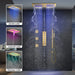 Cascada Luxury Laguna 16"x28" LED Shower System with Built-In Bluetooth Speakers & Music Integration - Side View