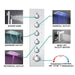 Cascada Showers 16”x28” Laguna Music LED shower system - Product Image 6