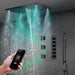 Cascada Showers 16”x28” Cascada Laguna Music LED shower system with built-in Bluetooth Speakers - Main Product Image