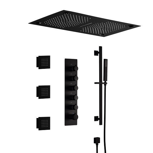 Cascada Showers 16”x28” Cascada Laguna Music LED shower system with built-in Bluetooth Speakers - Product Image 12