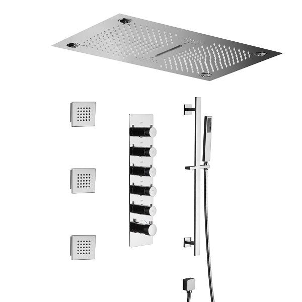 Cascada Showers 16”x28” Laguna Music LED shower system - Product Image 12