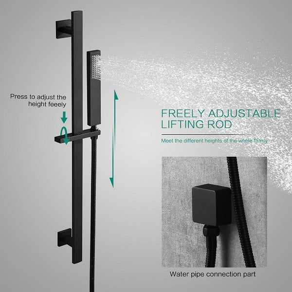 Cascada Showers 16”x28” Cascada Laguna Music LED shower system with built-in Bluetooth Speakers - Product Image 11