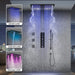 Cascada Showers 16”x28” Cascada Laguna Music LED shower system with built-in Bluetooth Speakers - Detail View 2