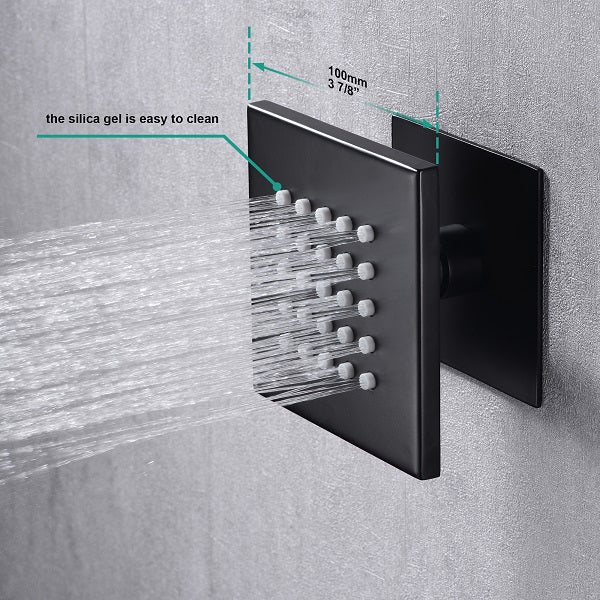Cascada Showers 16”x28” Cascada Laguna Music LED shower system with built-in Bluetooth Speakers - Product Image 8