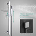 Cascada Showers 16”x28” Laguna Music LED shower system - Product Image 10