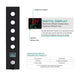 16"x28" Sorrento Digital Rainfall Bluetooth LED Shower System By Cascada Showers - Product Image 11