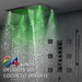 16"x28" Sorrento Digital Rainfall Bluetooth LED Shower System By Cascada Showers - Product Image 6