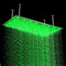 Cascada Tuscany 16"x31" Shower System: LED Rainfall, Massage Jets, Thermostatic - Dimensions