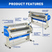 67" Wide Format Full Auto Cold & Heat Assisted Pneumatic Laminator Machine with 4 Trimmers, Max Speed 52.5 ft/min, 63" Max Laminating Width, 1.1" Max Thickness, Infrared Heating, Digital Control (Requires Air Compressor, Not Included)-1700-A3