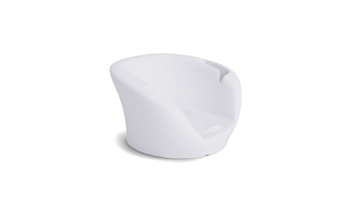 Ledge Lounger Autograph Chaise Armrest Console — White