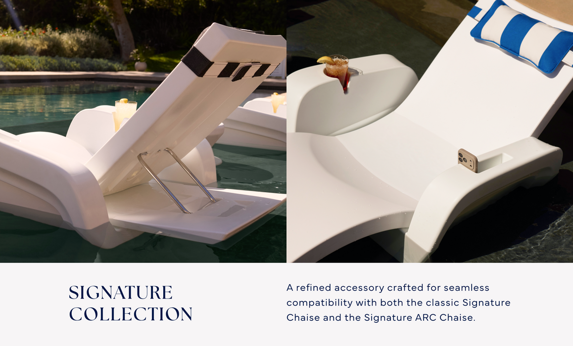 Ledge Lounger Signature Chaise Armrest Console — view 6
