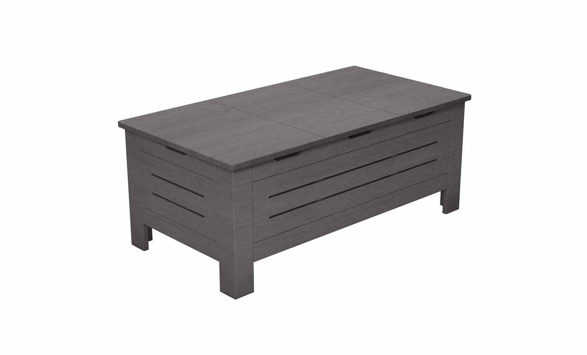 Ledge Lounger Mainstay Storage Coffee Table — Fog