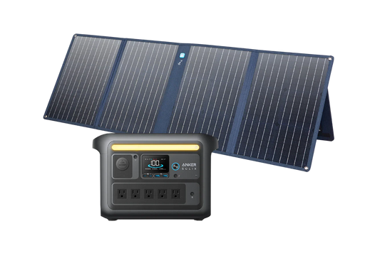 Green Vista Living Anker SOLIX C800X Solar Generator + 100W Portable Solar Panel - Main Product Image