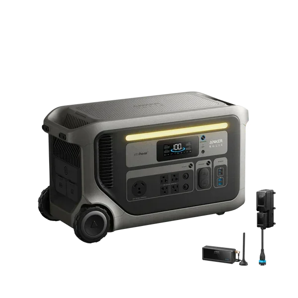 Green Vista Living Anker SOLIX F3000 Portable Portable Power Station + Power Saver Kits - Main Product Image