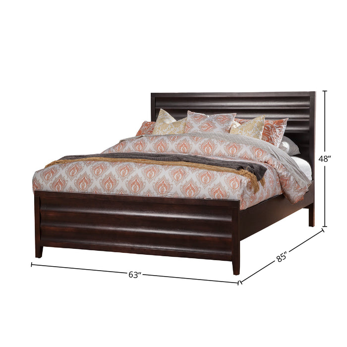 Alpine Furniture Legacy Bed, Black Cherry