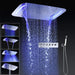 Cascada Showers 17"x28" Luxurious recessed waterfall & rainfall LED shower system – 6 mode - Main Product Image