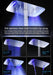 Cascada Showers 17"x28" Luxurious recessed waterfall & rainfall LED shower system – 7 knob - Product Image 12
