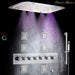 Cascada Showers 17"x28" Luxurious recessed waterfall & rainfall LED shower system and Sliding Bar - Product Image 15