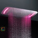 Cascada Showers 17"x28" Luxurious recessed waterfall & rainfall LED shower system and Sliding Bar - Product Image 12