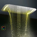 Cascada Showers 17"x28" Luxurious recessed waterfall & rainfall LED shower system and Sliding Bar - Product Image 6
