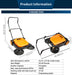 SANITMAX SM650 27.5" Manual Push Powered Floor Sweeper, Triple Brushes, Indoor and Outdoor - Lifestyle View