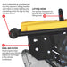 3.6HP Honda Vibratory Rammer Jumping Jack Tamper with Honda GXR120 Engine Impact Force 3,550 lbs/ft - specifications diagram