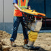 3.6HP Honda Vibratory Rammer Jumping Jack Tamper with Honda GXR120 Engine Impact Force 3,550 lbs/ft - angle view