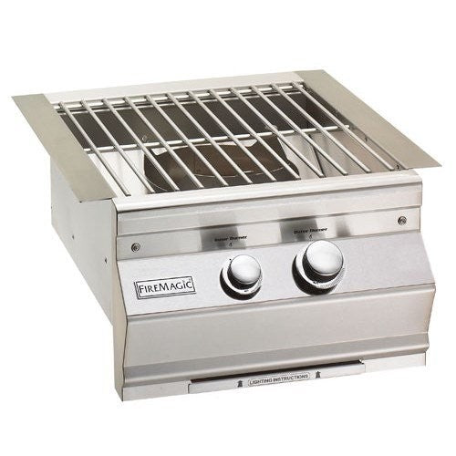 Fire Magic Grills Aurora 24-Inch Built-In Power Burner with Porcelain Cast Iron Grid, Liquid Propane (19-7B0P-0) Fire Magic